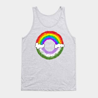 Rainbow genderqueer Tank Top
